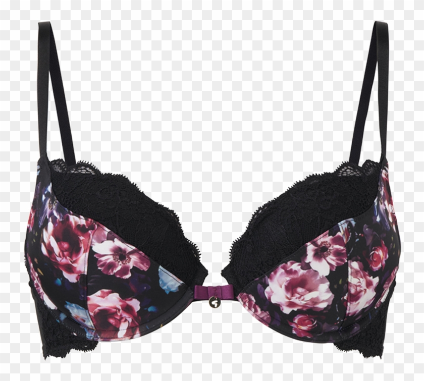 Dark Rose Plunge Bra Product Image Front - Brassiere Clipart