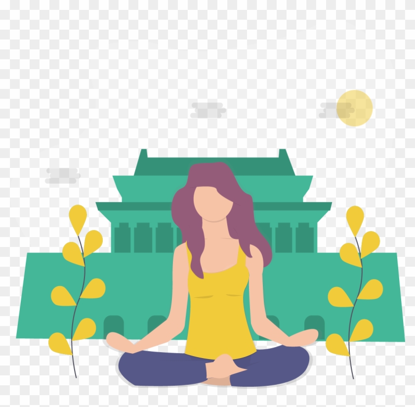 The Basics Of Mindfulness Meditation Roadmap - Sitting Clipart