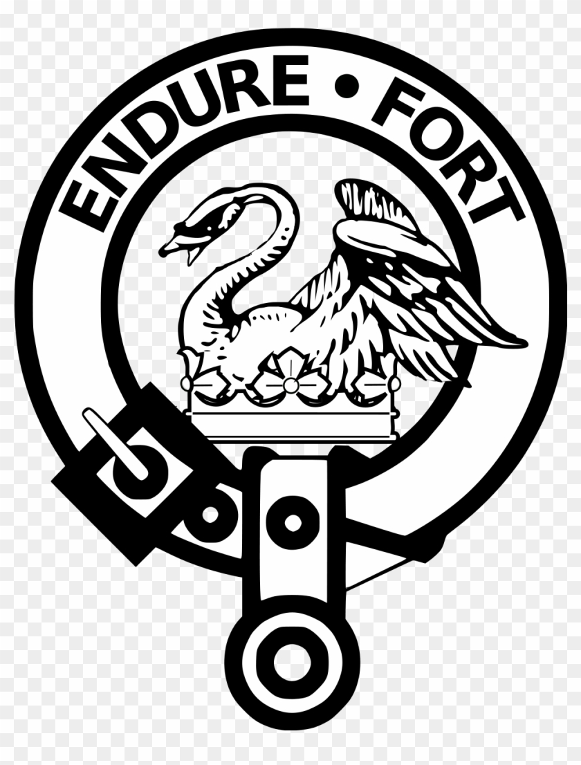 Clan Member Crest Badge - Lindsay Clan Scotland Clipart #3336584