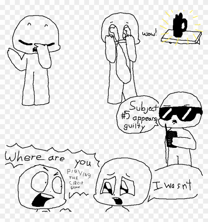 If The Circle Game Was Private - Cartoon Clipart #3336721