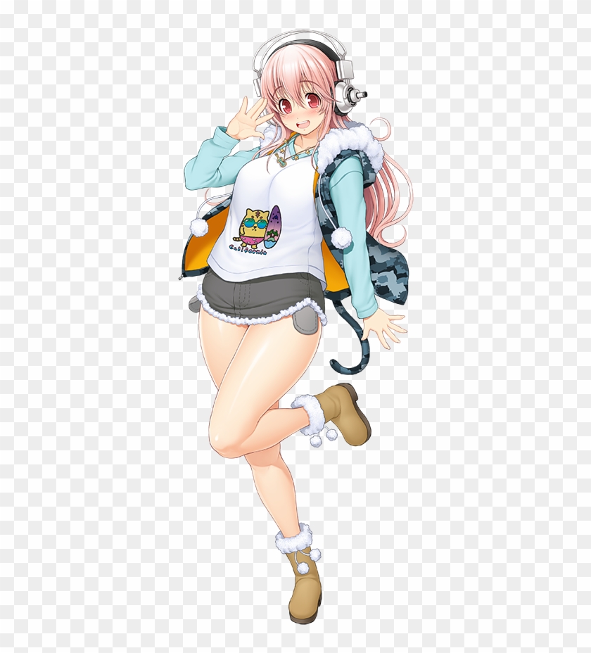 Super Sonico (sūpā Soniko) - Cartoon Clipart