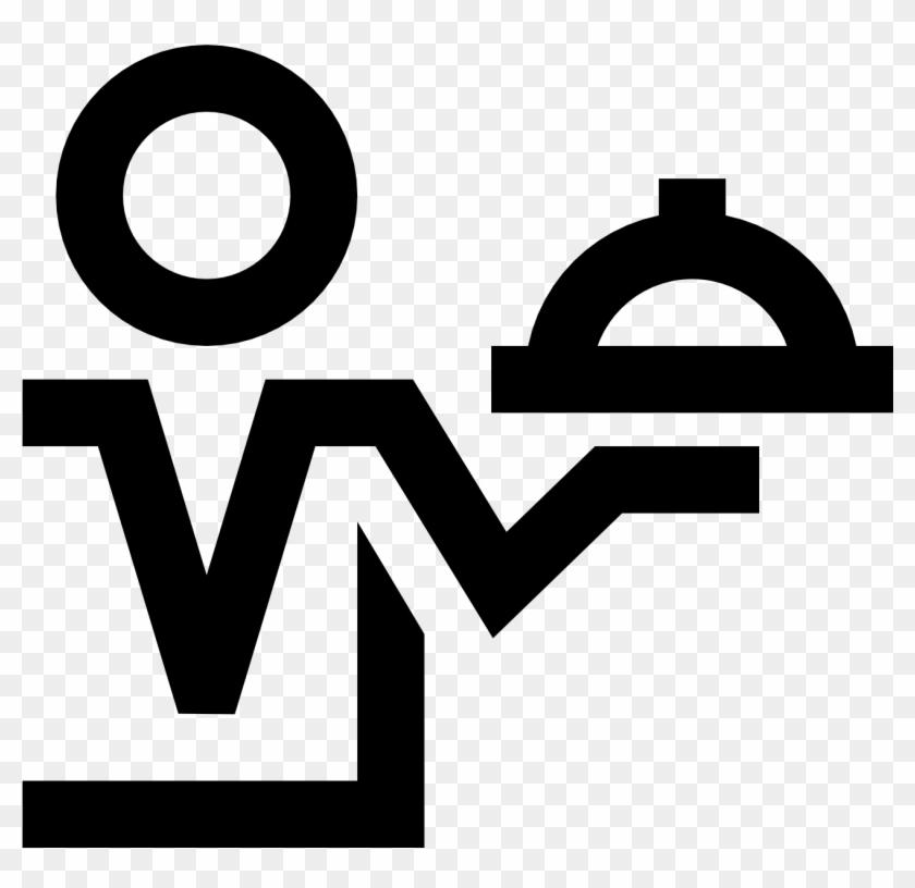 This Icon Features A Nondescript Person In A Uniform - Waiter Icon Clipart #3337233