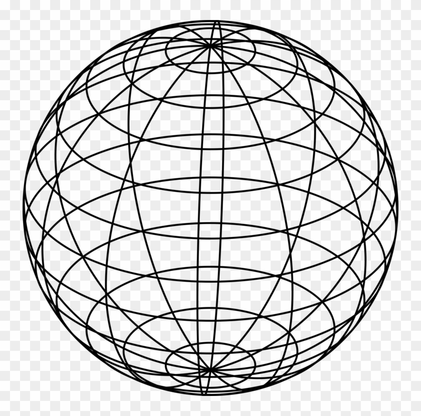 Computer Icons Wire-frame Model Globe Download - Globe Line Art Clipart