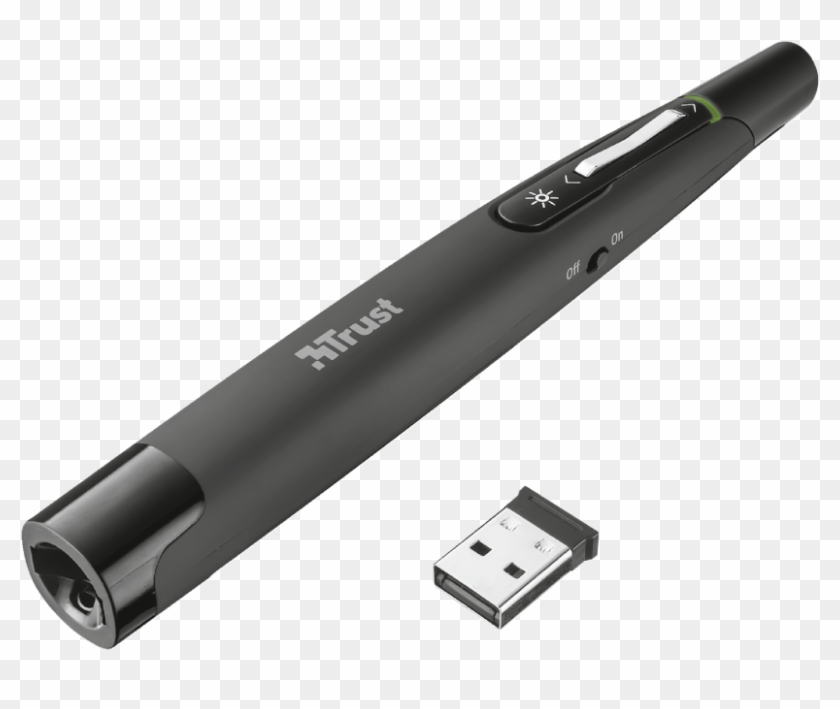 Puntero Wireless Laser Presenter - Trust Wireless Presenter Ultra Slim Clipart #3337755