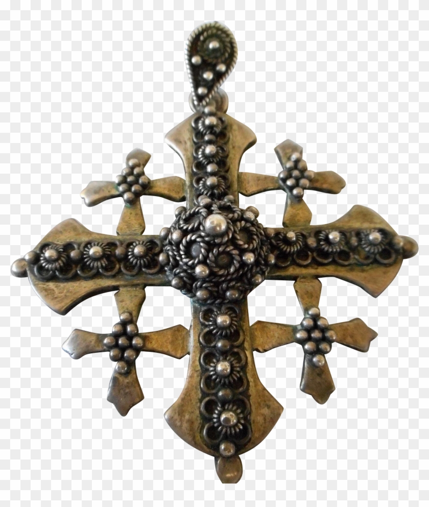 950 Jerusalem Intricate Maltese Cross Pendant Clipart #3337998