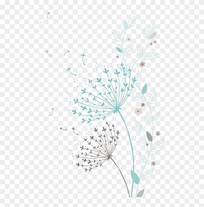 Colored Dandelion Png Hd - Dessins Fleurs De Îssenlit Clipart