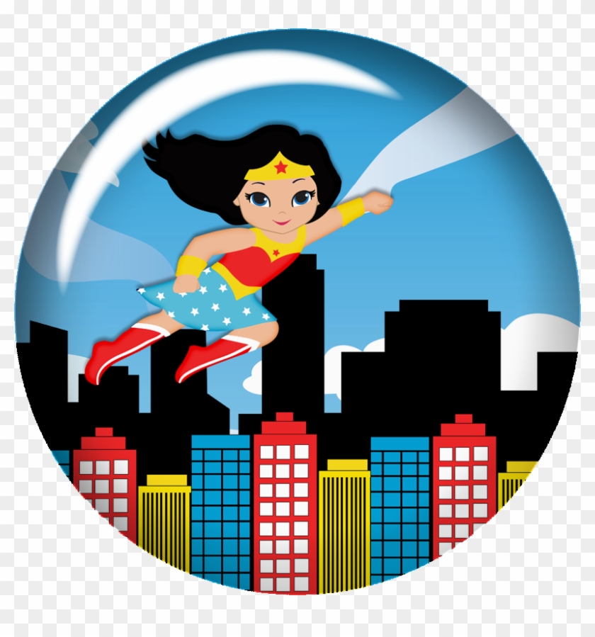 Wonderwoman Baby Clipart - Superhero Birthday Welcome Board - Png Download #3338165