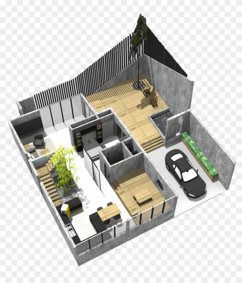 Ground Perspective - Floor Plan Clipart