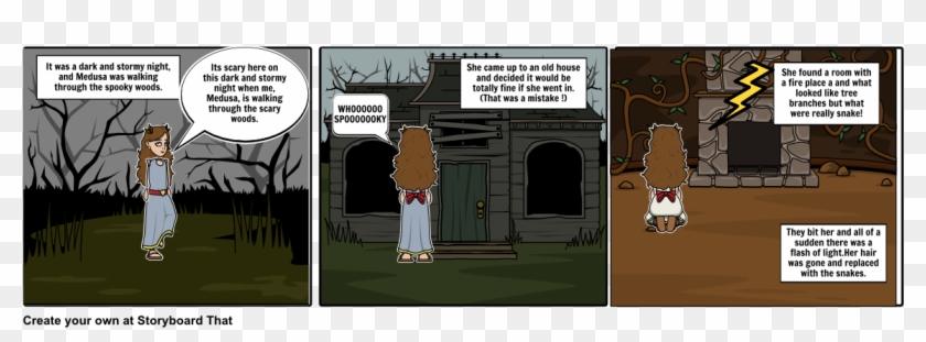 How Medusa Got Snakes For Hair - Cartoon Clipart #3338402