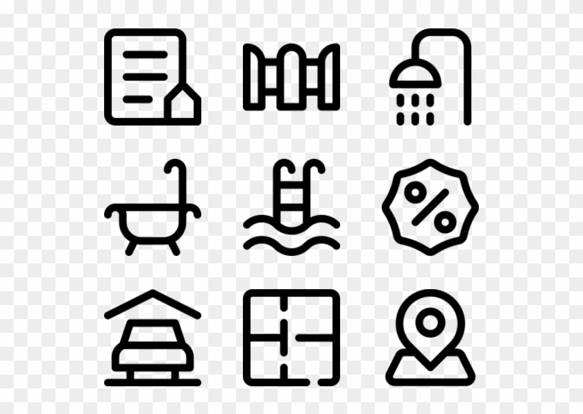 Real Estate - Restaurant Bar Icon Clipart #3338592