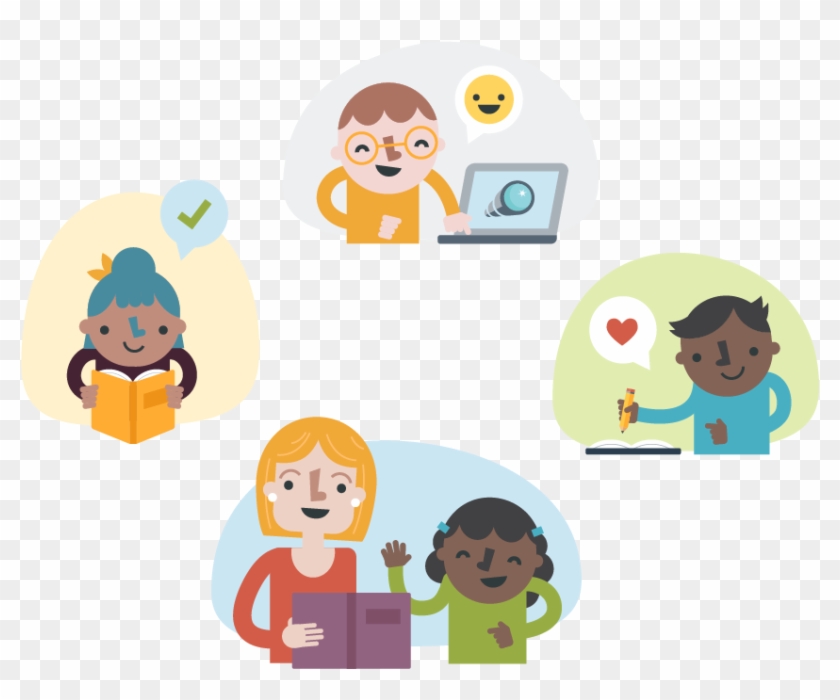 Stations Of The Clipart Classroom - Cartoon - Png Download