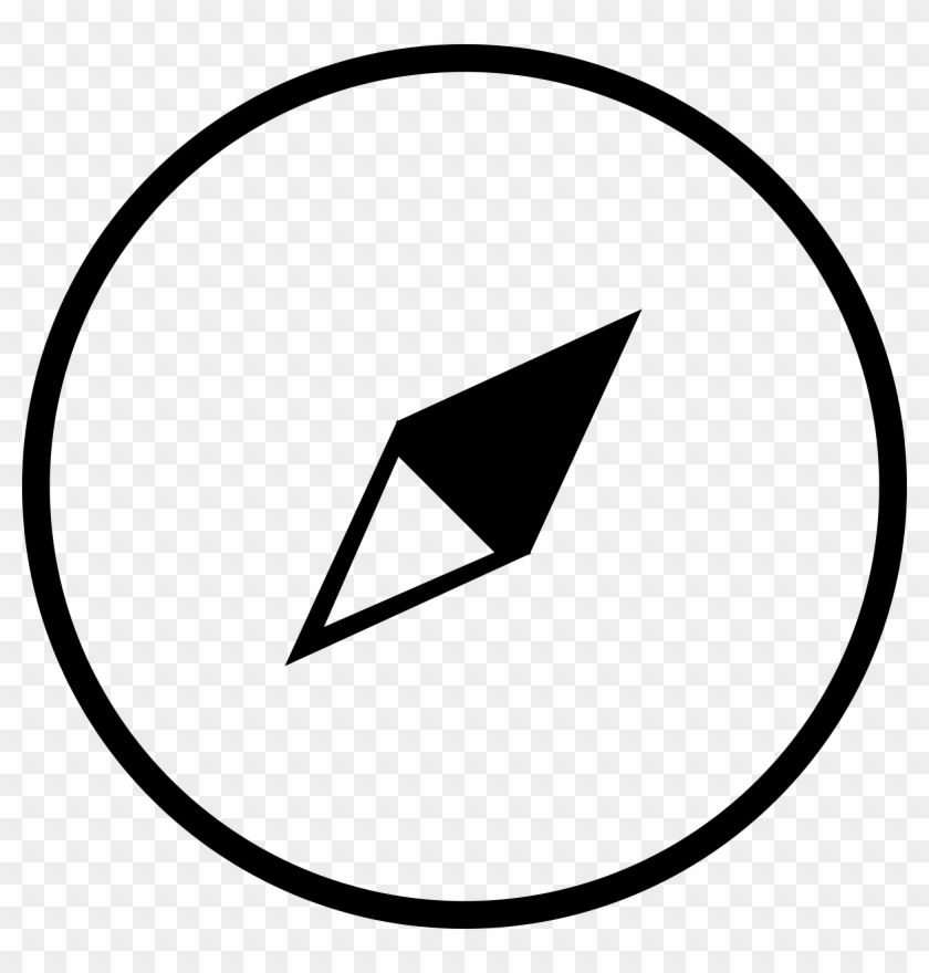 File Rounded Tool - Thin Compass Icon Png Clipart