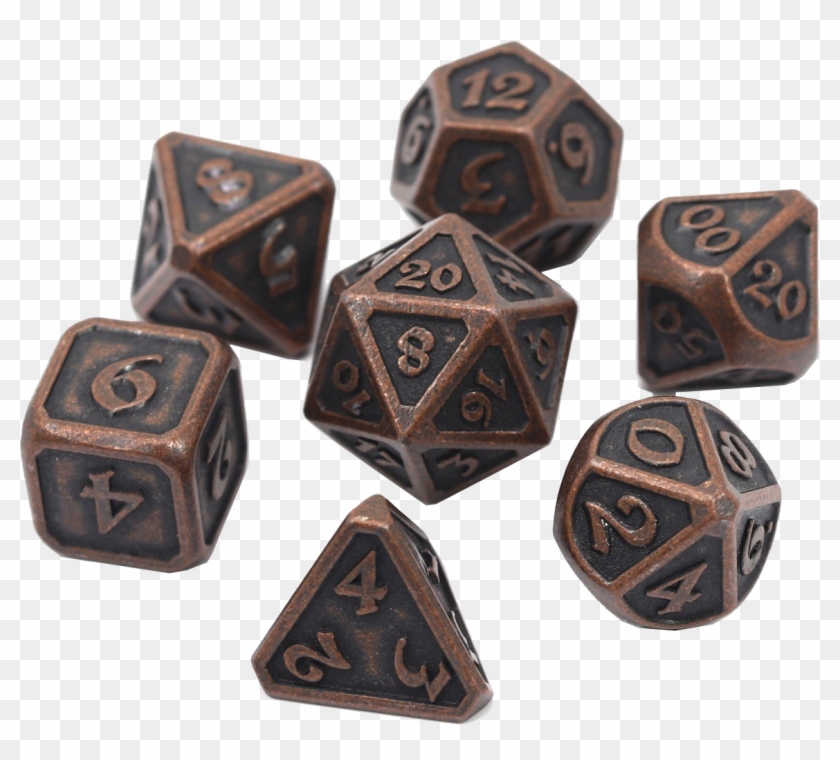 Die Hard Dice 7 Die Set Mythica Dark Copper - Dice Clipart #3339498