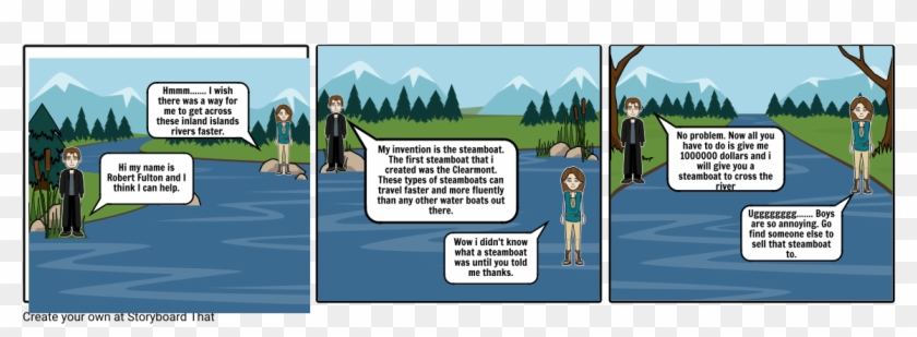 Steamboat Invention - Cartoon Clipart #3339574