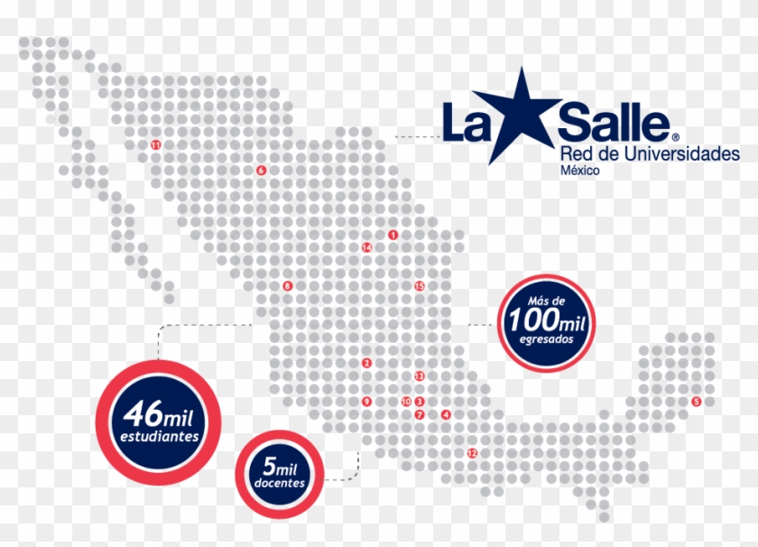 Mapa De Red De Universidades - United States Pixel Map Vector Clipart