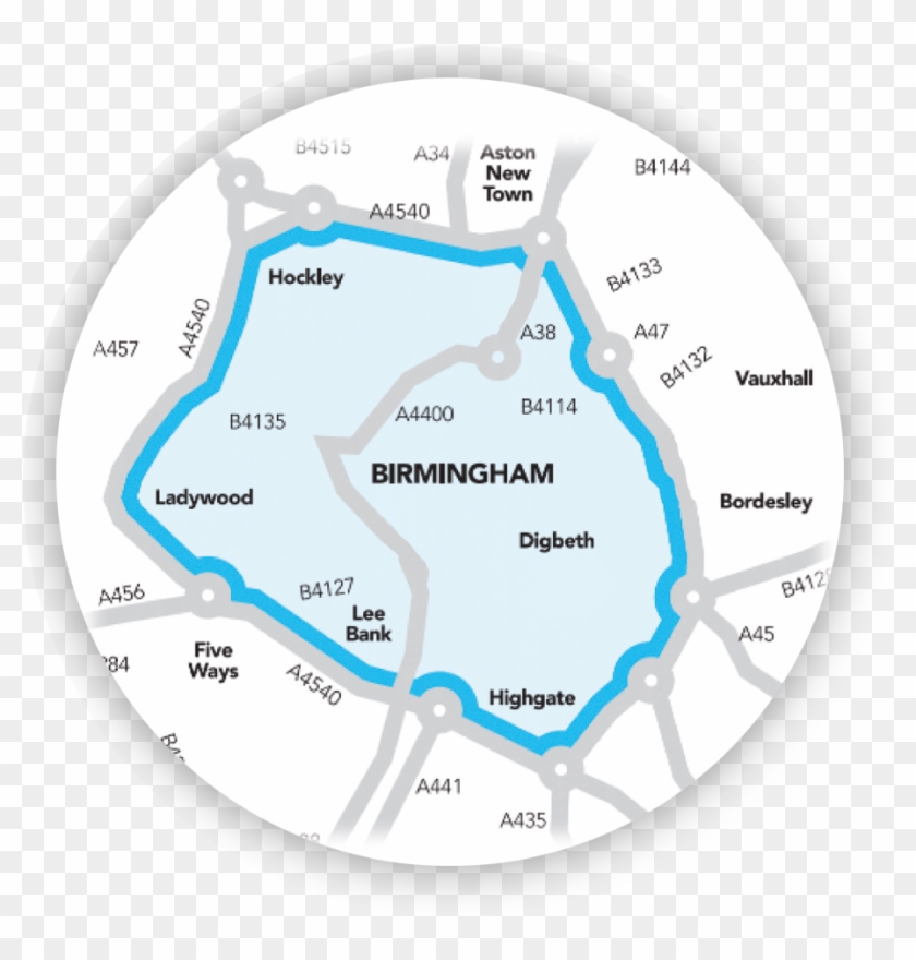 Clean Air Zone Birmingham Map Clipart #3340063