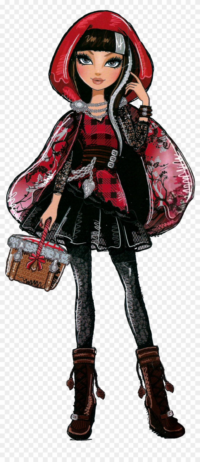 Hd Profile Art Ever After High Rebels, After High School - Ever After High Drawings Cerise Hood Clipart