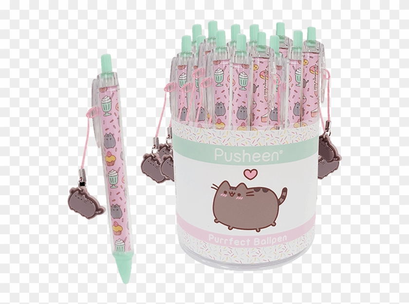 Pusheen Ballpoint Pen , Png Download - Pusheen Pen Clipart #3340299