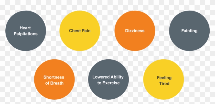Atrial Fibrillation Symptoms - Circle Clipart #3340574