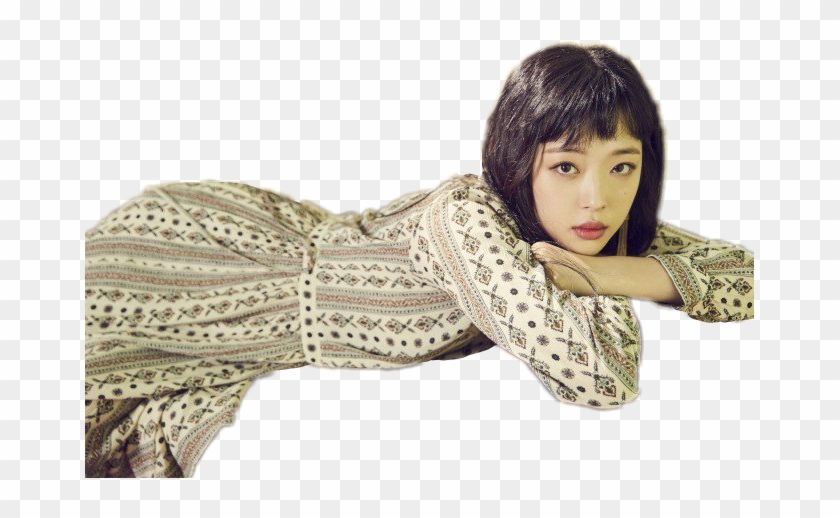 #sulli #beauty #cute #girls #girl #asian Girl #asianstyle - 狗 咬 劉海 Clipart