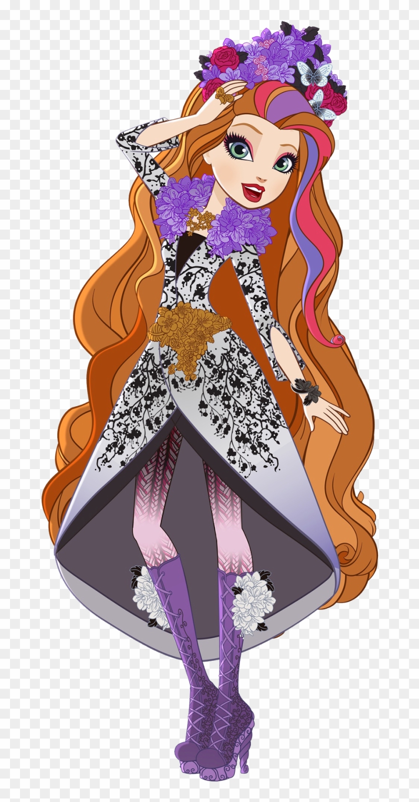 Ooak, Monster High, Dolls, Bratz, Bratzillaz, Fashion - Ever After High Spring Unsprung Holly O Hair Clipart