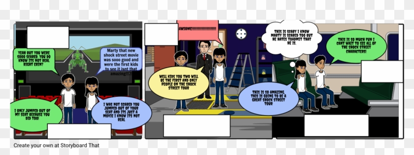 A Shocker On Shock Street - Cartoon Clipart