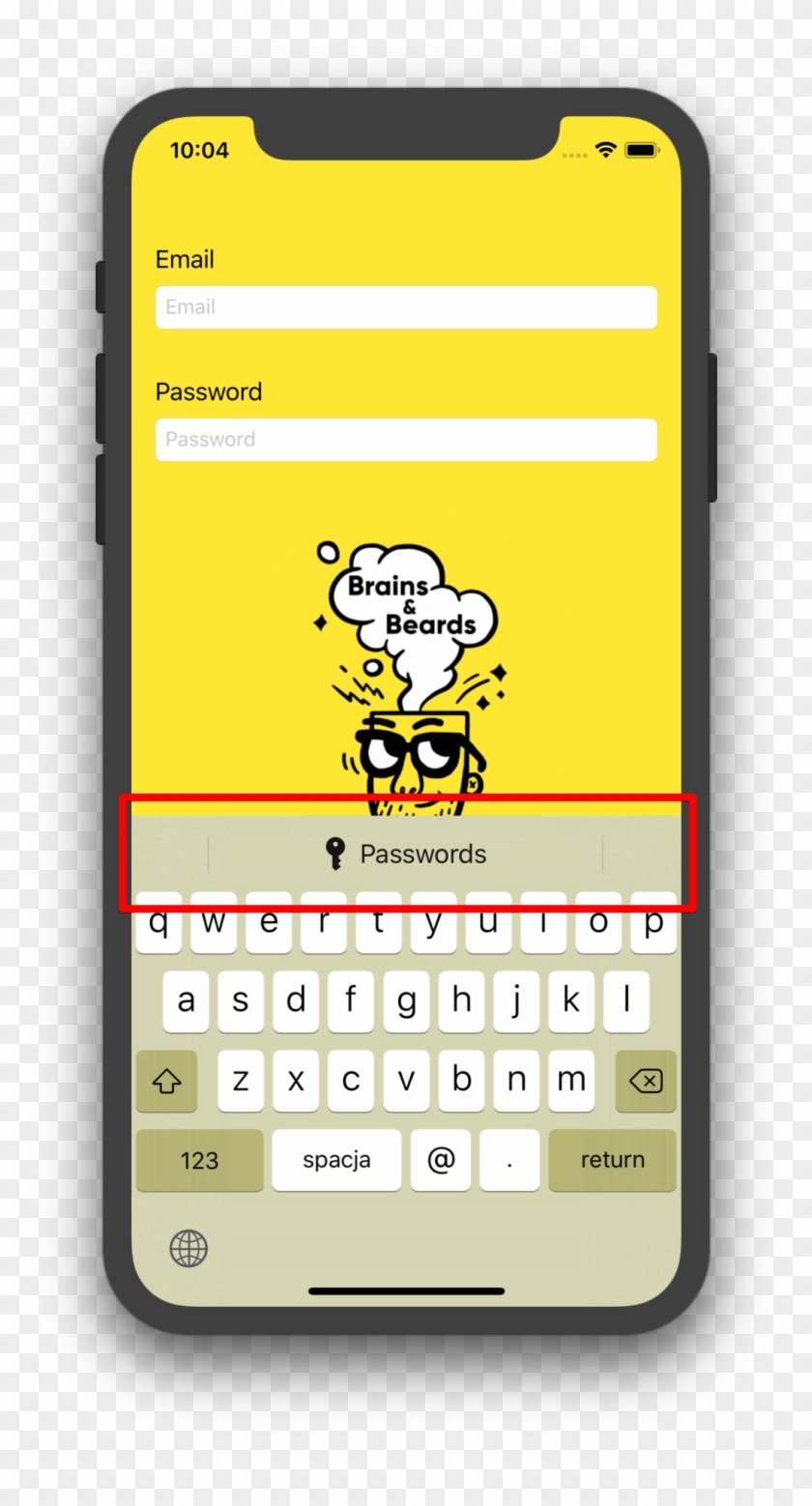 Autofill Bar - Iphone X Text Keyboard Clipart