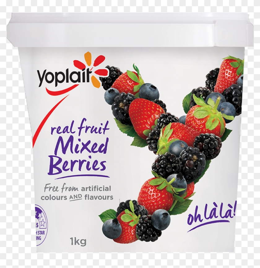 Mixed Berries - Yoplait Vanilla Yogurt Tub Clipart