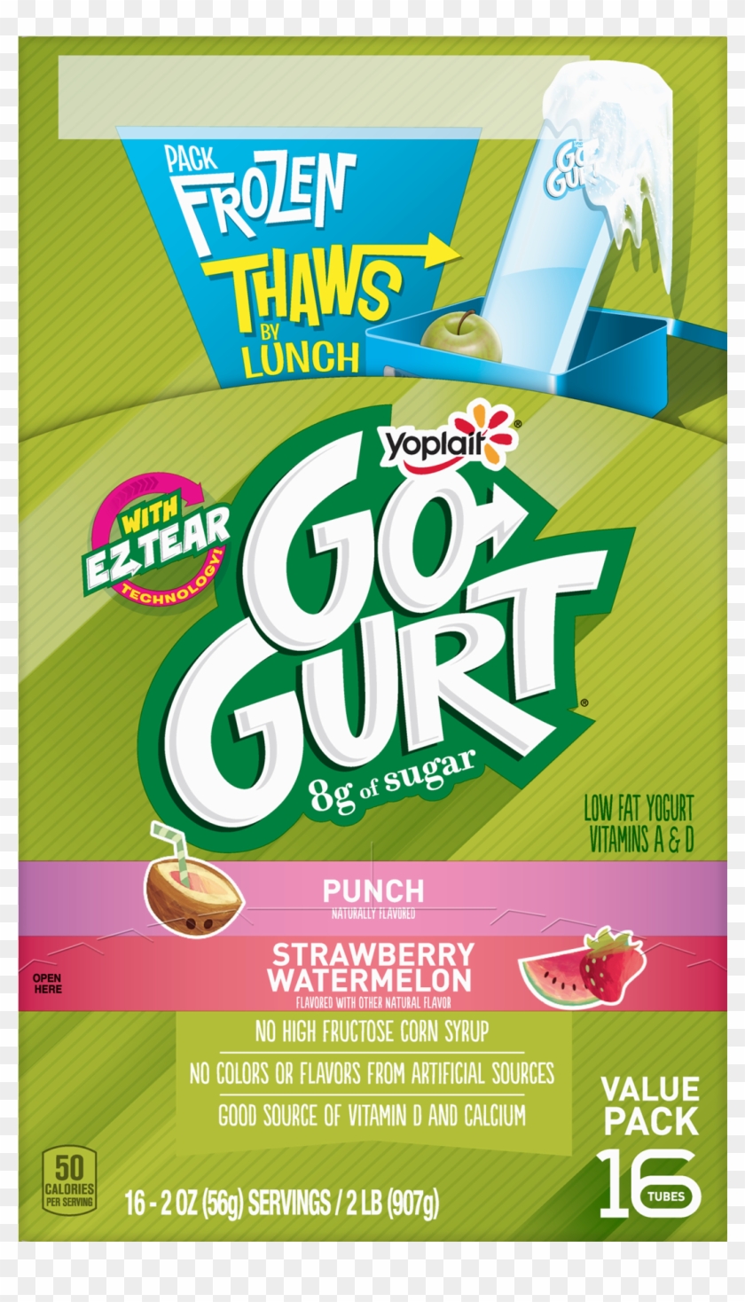 Yoplait Go-gurt Kids Yogurt, Variety Pack 16 Count - Flyer Clipart