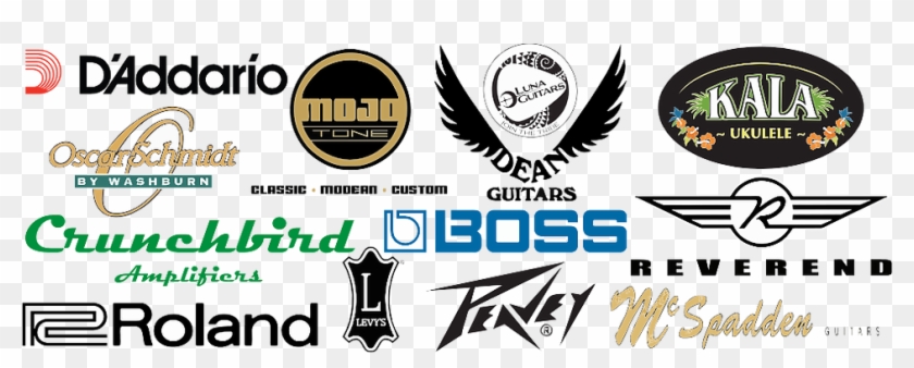 Of New & Used Guitars And Bass Guitars That Includes - Label Clipart