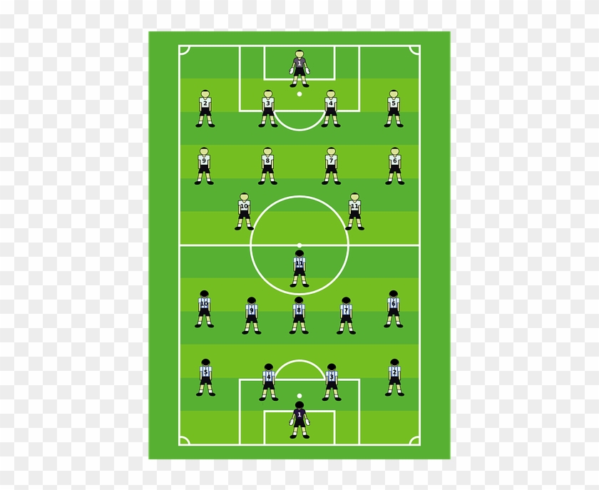 A Video Below That You Can Enjoy Where There Are Kids - Football Court With Players Clipart