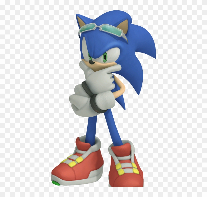 Sonic - Dialogue Pose - Thinking - Sonic Sonic Free Riders Clipart #3343520