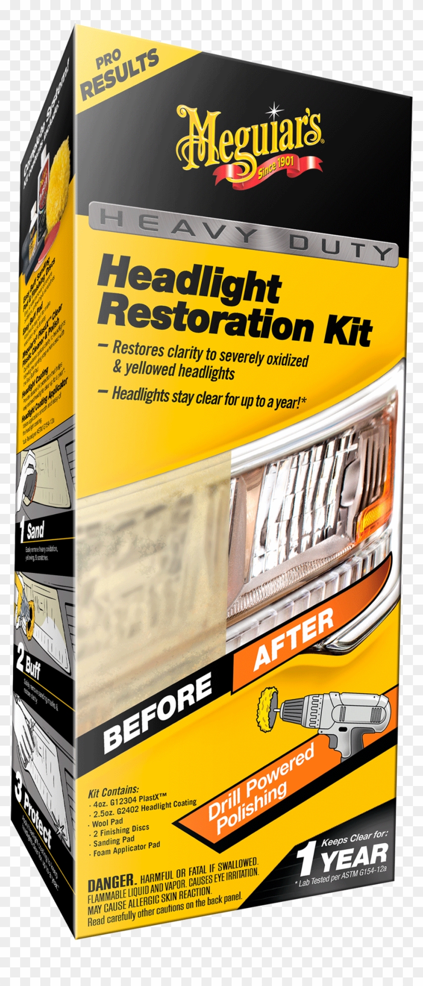 Home > Detailing Products > > Meguiars G2980 Heavy - Meguiar's G2980 Heavy Duty Headlight Restoration Kit Clipart #3343795