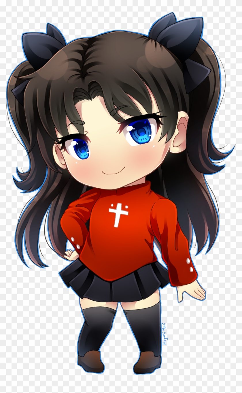 Chibi Rin Tohsaka [fate/stay Night] - Rin Tohsaka Chibi Clipart #3343798