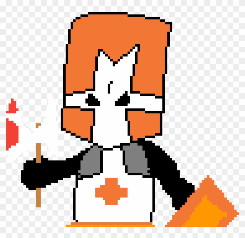 Castle Crashers , Png Download - Minecraft Pixel Art Clipart