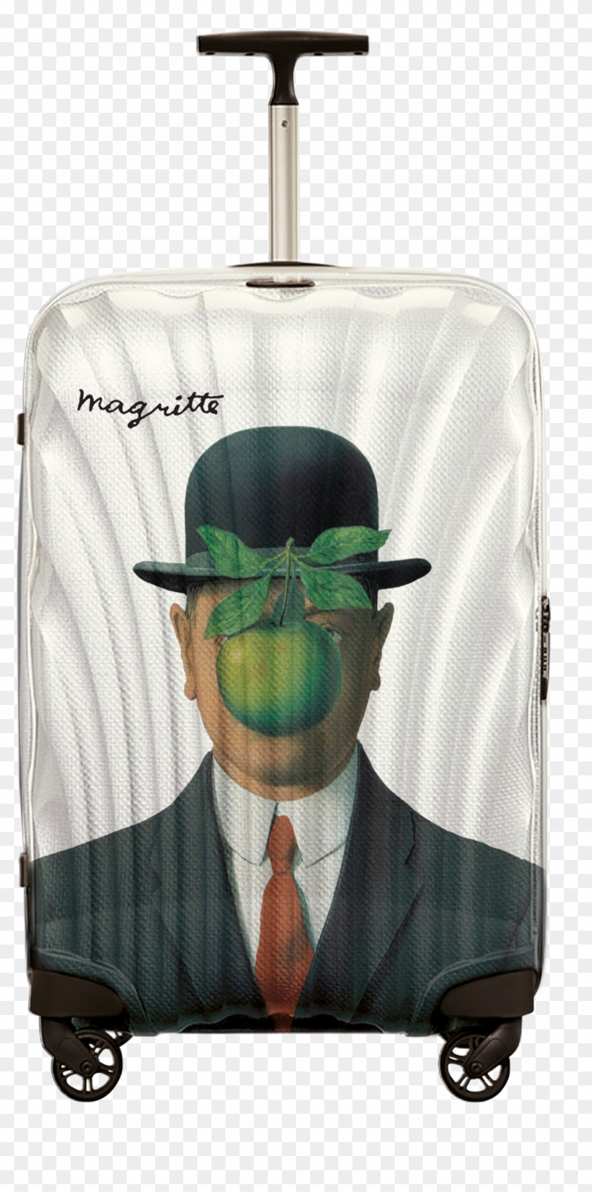 Samsonite X Magritte Suitcase - Samsonite Cabin Case Rene Magritte Son Of Man Clipart