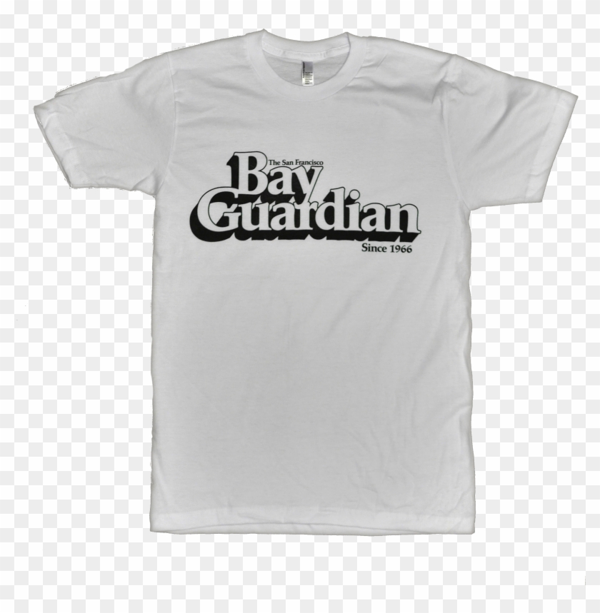 Retro Guardian Logo White Tee - Active Shirt Clipart #3345050
