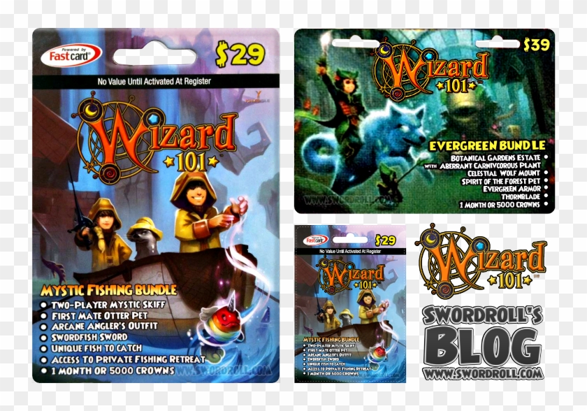 Wizard101 Mystic Fishing Bundle And Wizard101 Evergreen - W101 Bundles Clipart #3345706
