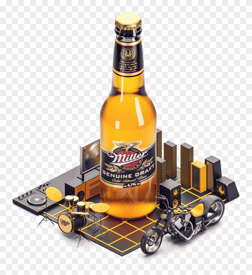 High Life - Beer Bottle Clipart #3345791