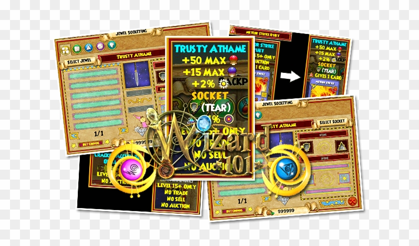 Wizard101 Jewel Socket System - Graphic Design Clipart #3345861