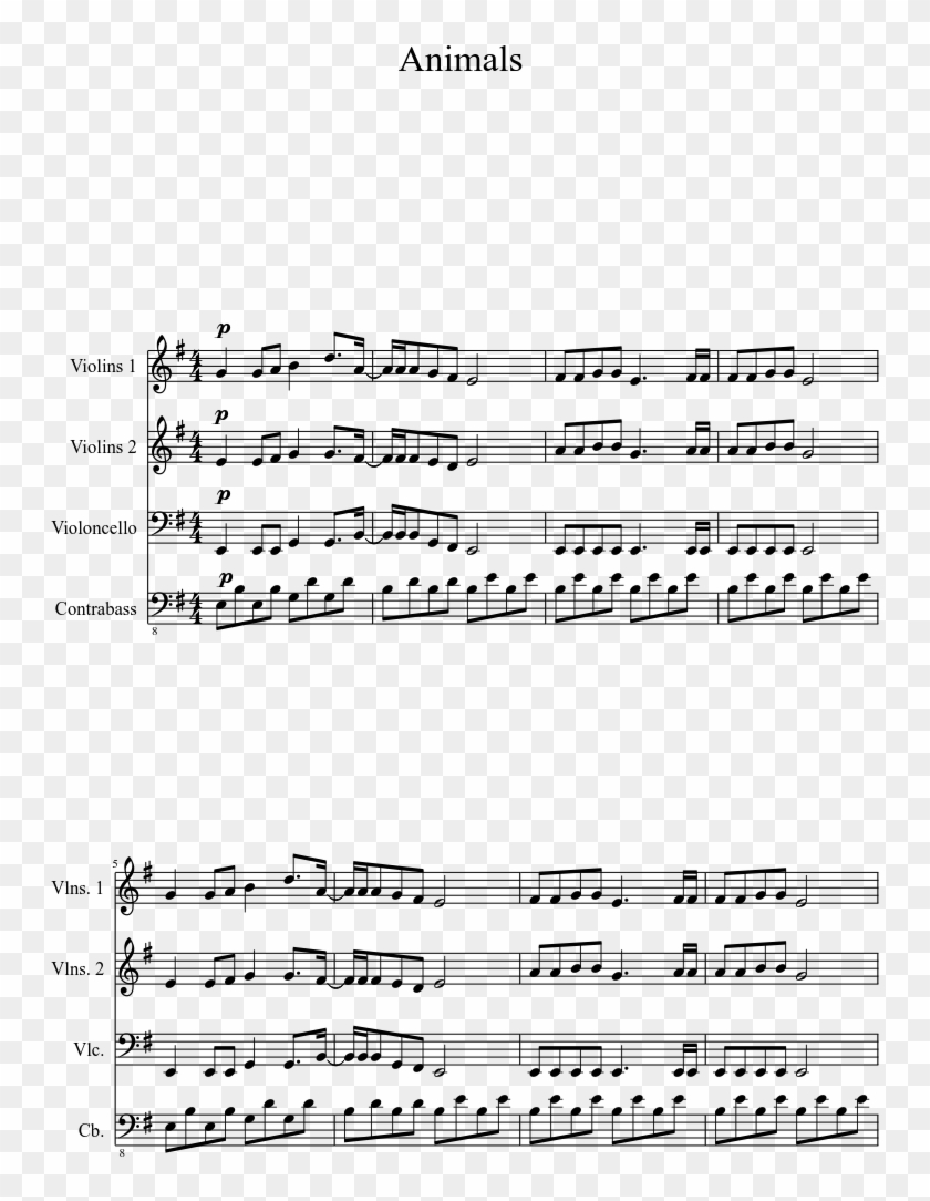 Animals-martin Garrix - Hyrule Temple Theme Sheet Music Clipart