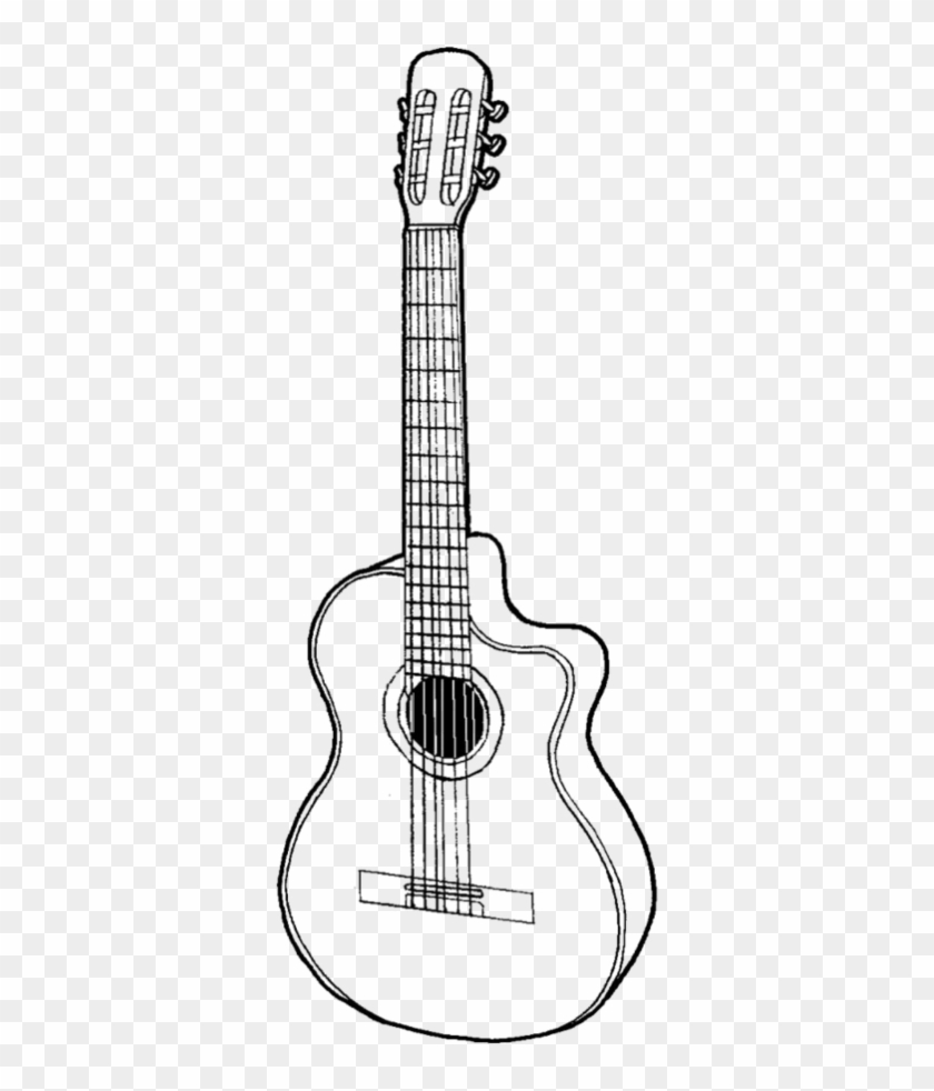 #guitar #draw #drawing #scrapbook #scrapbooking #design - عکس خام از گیتار Clipart #3346340