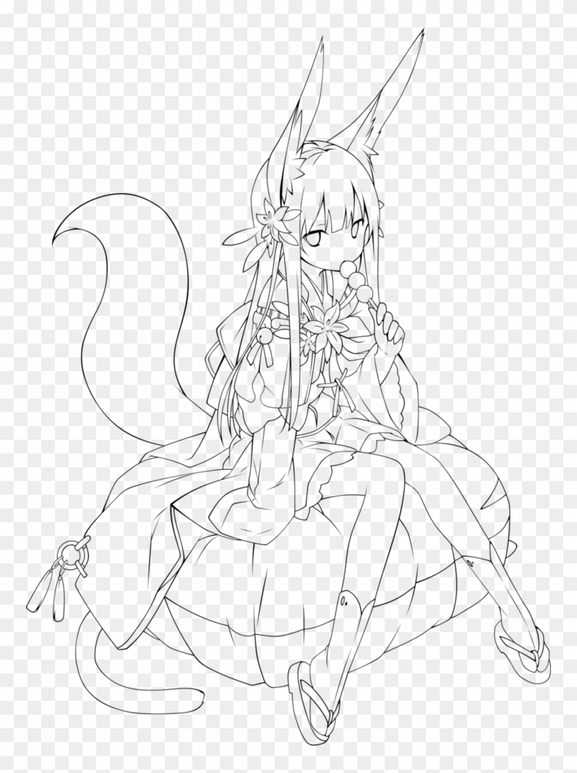 Outlines At Getdrawings - Anime Girls No Colour Clipart