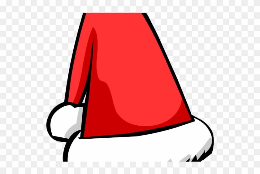 Santa Hat Clipart Coat - Christmas Hat Png Cartoon Transparent Png
