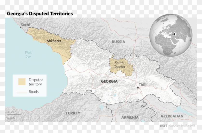 The Conflict, Though Brief, Was Enough To Bring Russia - Armenia World Map Clipart #3346870