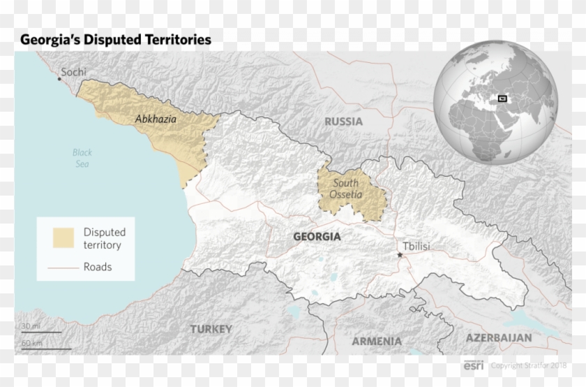 The Conflict, Though Brief, Was Enough To Bring Russia - Armenia World Map Clipart #3346870