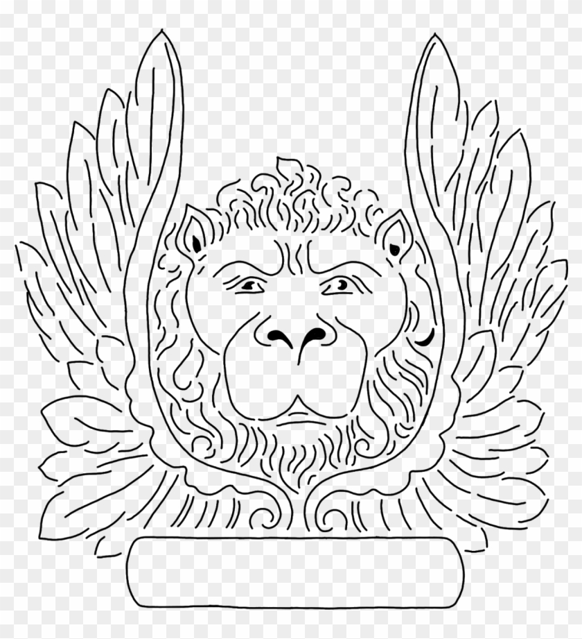 Free Black Outline Stencil Clip Art - Cartoon - Png Download #3346873