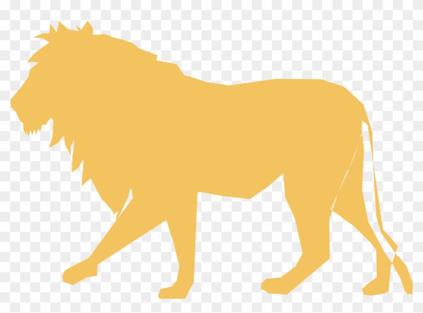 Lion Silhouette Clip Art - Free Vector Lion Silhouette - Png Download #3346951