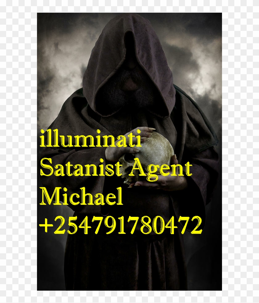 Top Illuminati Churches In Kenya - Hooded Moustached Man Wearing Dark Cloak And Holding Clipart #3347382