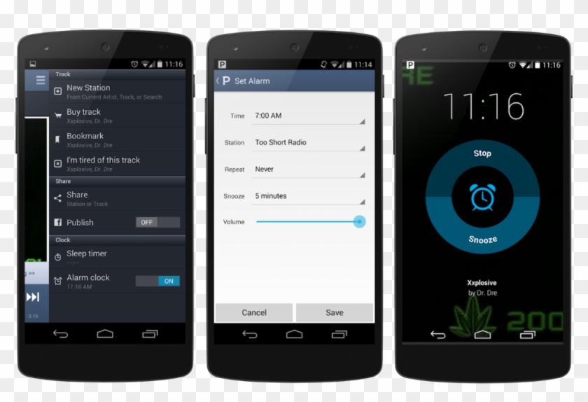 Pandora Update Brings Highly Requested Alarm Clock - Iphone Clipart